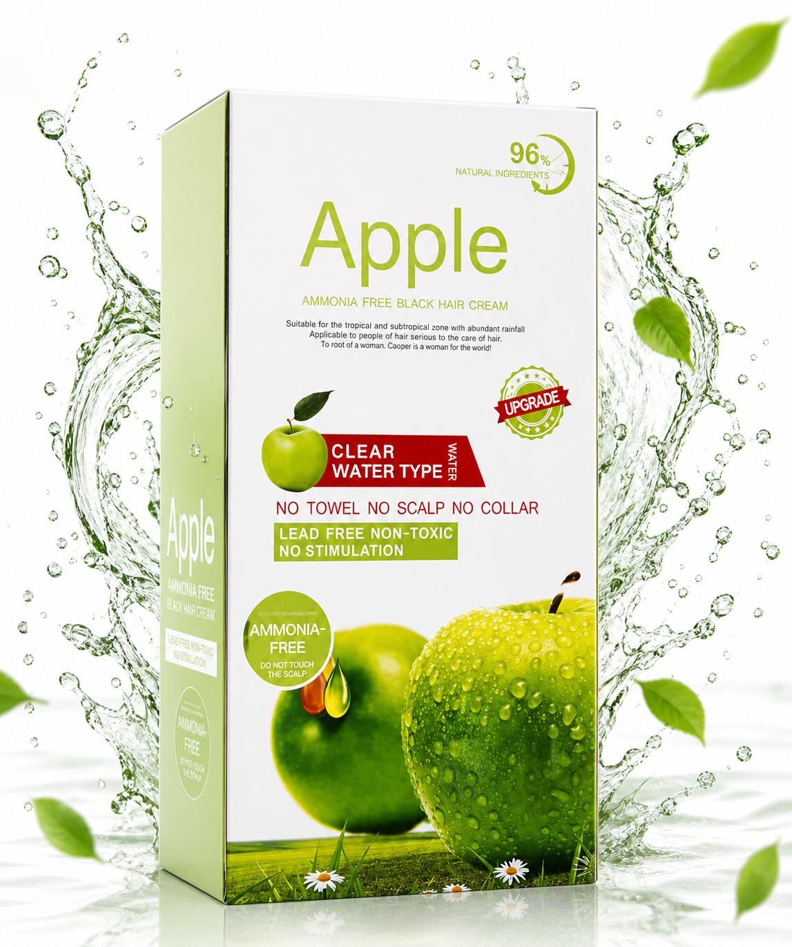 Apple Herbal Natural Black Hair Color – Ammonia-Free